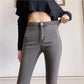 Women's High Waist Tight Elastic Pants Bag Hip Jeans Pencil Pants Students Slim and Tall Nine-point Pencil Pants