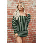 Women Off Shoulder Loose Dress Summer Long Sleeve Package Hip Short Skirt Slim Slim Tight Skirt Solid Color