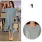Ruffle Irregular Women's Summer Dress Short Sleeve Round Neck  Daily Wear Home Dating Party