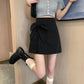 Bow Knot High Waist Slim Skirt Women's Summer A-line Skirt Casual All-match Short Skirt