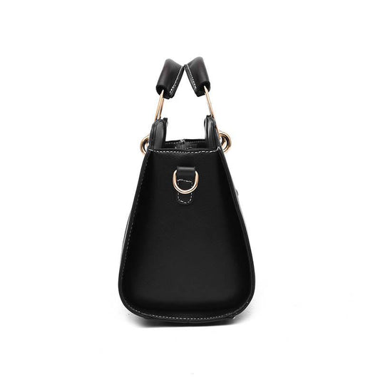 Wild Crossbody Bag Women Black Leather Anti-theft Multi-function Large Capacity Shoulder Bag Tote