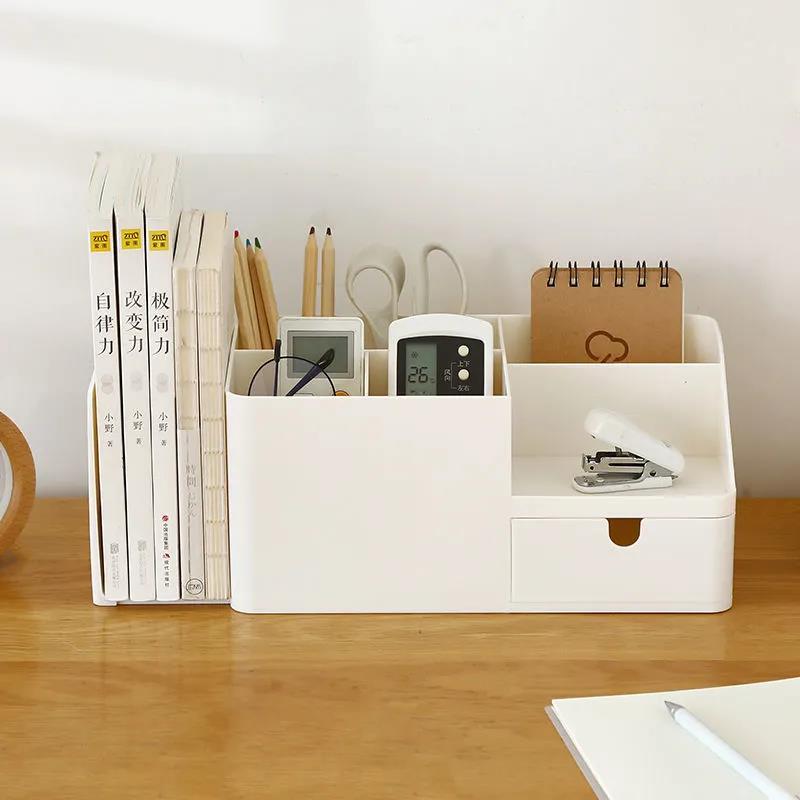 Office Desktop Storage Box Student Sundries Organizer Storage Artifact Stationery Drawer Bookshelf Desk Rack
