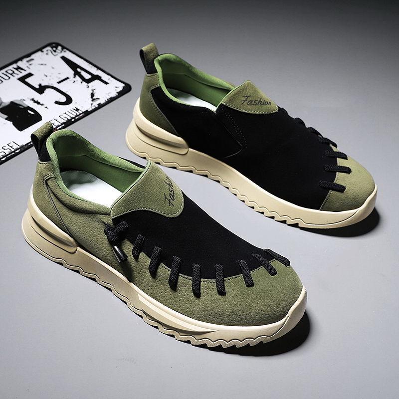 Spring Board Shoes Men's Trend Students Casual All-match Breathable Leather Shoes Men's Shoes Men's Summer