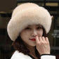 Winter Hat Women Wild Western Fashion Ear Warmth Imitation Mink Fur Thick Windproof Hat