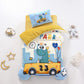 Children's Bed Set Autumn and Winter Double-sided Milk Velvet Three-piece Children Pillowcase Bed Sheet Duvet Cover Plus Velvet Soft Skin-friendly