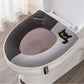 Toilet Seat Toilet Pad Universal Waterproof Toilet Sticker with Handle Polar Fleece Cotton Soft