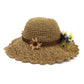 Women Summer Beach Wave Edge Sunshade Women's Straw Hat Handmade Hat