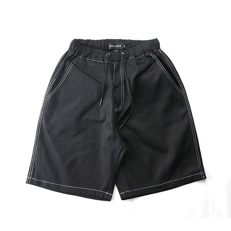 Solid Color Shorts Men's Five-point Pants Loose Large Size Beach Pants Summer Men's Pants Straight Young Middle-aged Pants Casual Pants