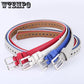 Belts belts for women multicolor thin skinny faux leather waistband casual belt