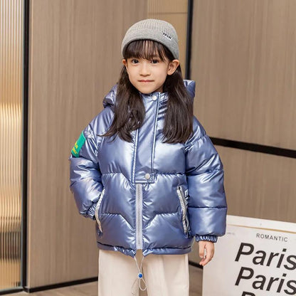 Winter Padded Clothes Thickened Girls' Warm Quilted Jacket Windproof Down Cotton Jacket