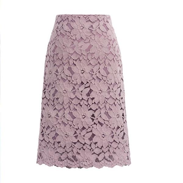 S-XXXXXL Women Sexy Lace Tight A-line  Printed Short Skirt Knee-length Zippe Club Casual Home Office