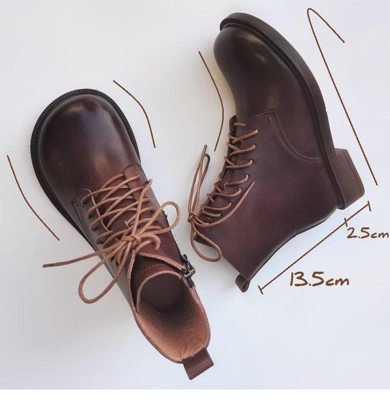 Handmade Women Leather Boots,Oxford Women Flat Shoes, Casual Shoes, Short Boots,Booties,Black Booties,Brown Boots,Winter Boots