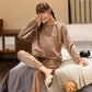 Winter Coral Fleece Women's Pajamas Keep Warm Cute Student Flannel Long Sleeves Can Be Worn Outside Home Clothes