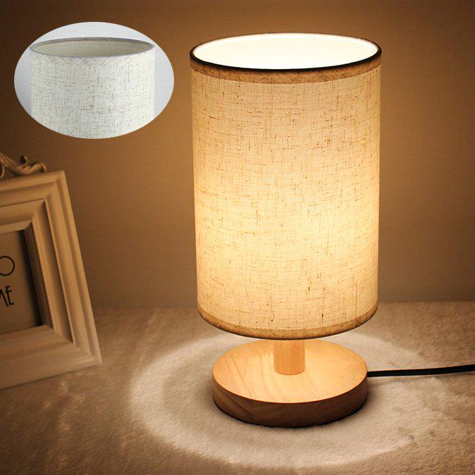 Led Wood Table Lamp Eye Protection Desk Lamp Bedroom Study Bedside  Night  Lamp