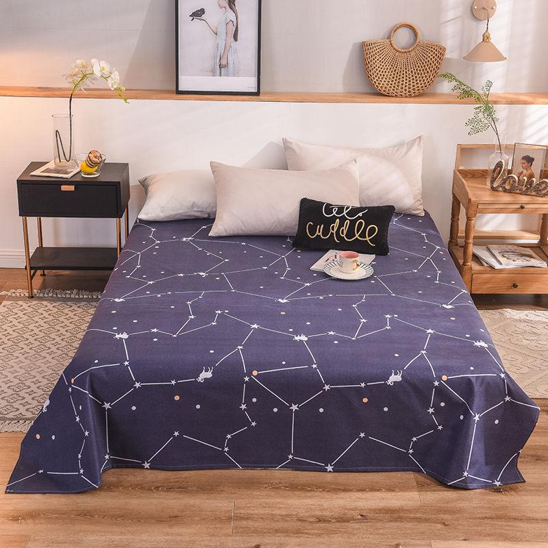 Thickened Household Brushed Bed Sheet Skin-friendly Bed Sheet Double Single Large Pattern