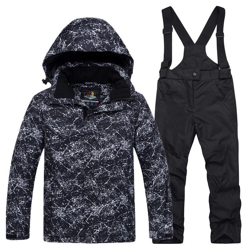 Children's Ski Clothing Suit Outdoor Windproof and Waterproof Two-piece Sportswear Wear-resistant Tooling Snowboard Clothing
