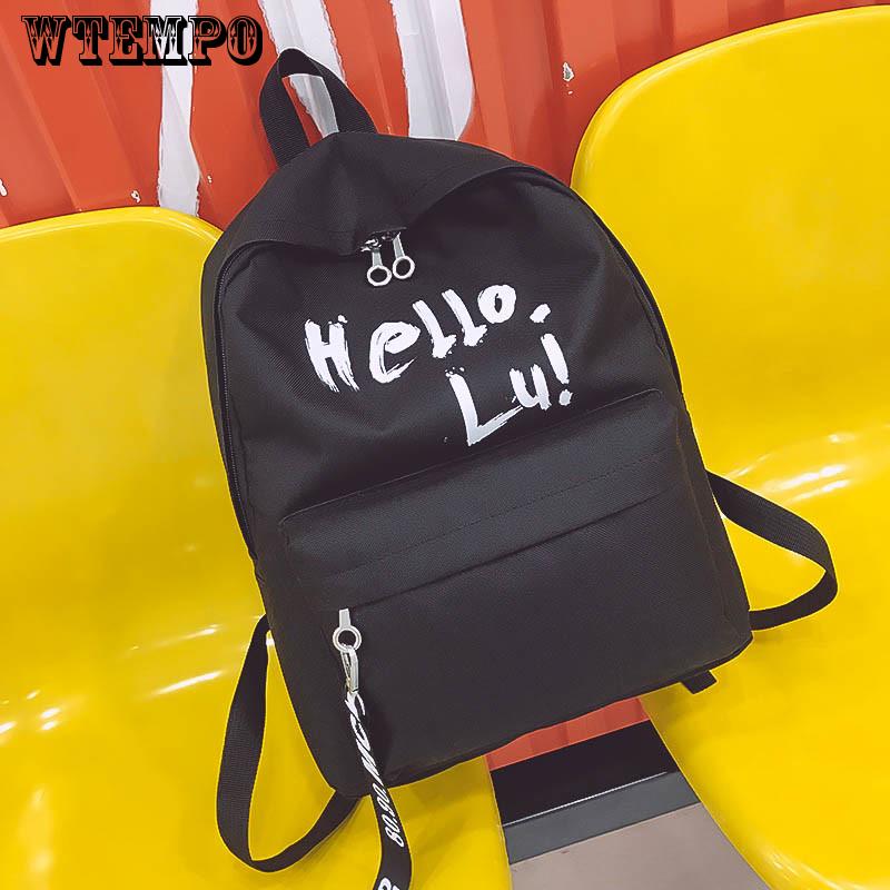 New Backpack Patchwork Backpack Women Canvas Backpack School Women Travel Bag