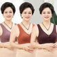 Vest-style Front Buckle No Steel Ring Gather Underwear Plus Size Fixed Double Shoulder Strap  Thin Soft Texture Breathable Solid Color Bra