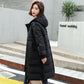 Winter Down Women's Mid-length Loose Straight-leg Temperament Padded Jacket Plus Size Korean Padded Jacket