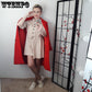 Solid Womens Mini Dress Long Sleeve Pocket Loose Dresses Ladies Autumn Casual Retro Vestidos