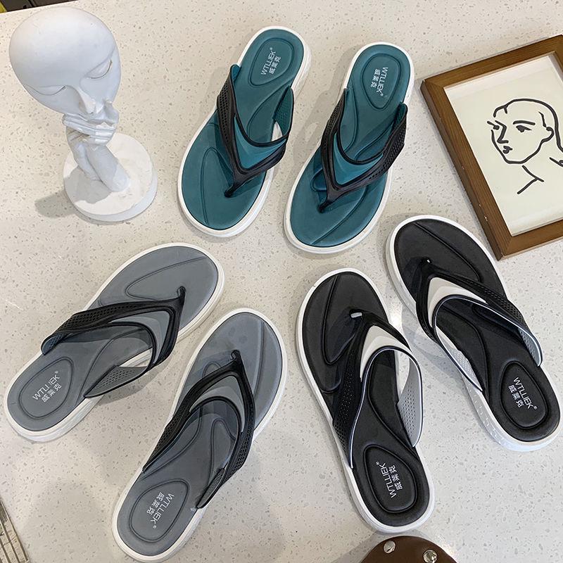 Summer Men's Flip Flops Fashion Trend Personality Wild Wear-resistant Men's Non-slip Sandals and Slippers Beach Shoes Men