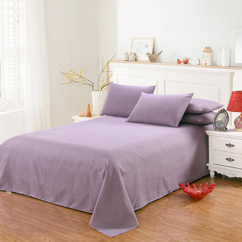 Bed Sheet Single Large Double Bed Household Bedding Single Dormitory Bed Sheet Sanded Solid Color Spring Autumn