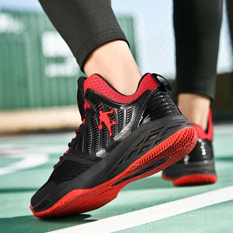 36-45 Men Mesh Sneakers Wear-resistant Basketball Shoes Deodorant Comfortable High-top Running Shoes