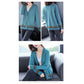 Spring and Autumn Color Jacket V-neck Long-sleeved Sweater Fashion Cardigan Urban Women's Top