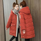 Women Winter Coat Long Down Jacket Hooded Slim Fashion Parkas Autumn Thicken Warm Outercoat Black Solid Harajuku Plus Size Female Clothes