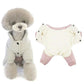 Puppy Dog Padded Coat Four-legged Winter Clothes Thick Warm Teddy Bear Small Dog Puppy Comfortable Coats Outdoor Outfit Clothing