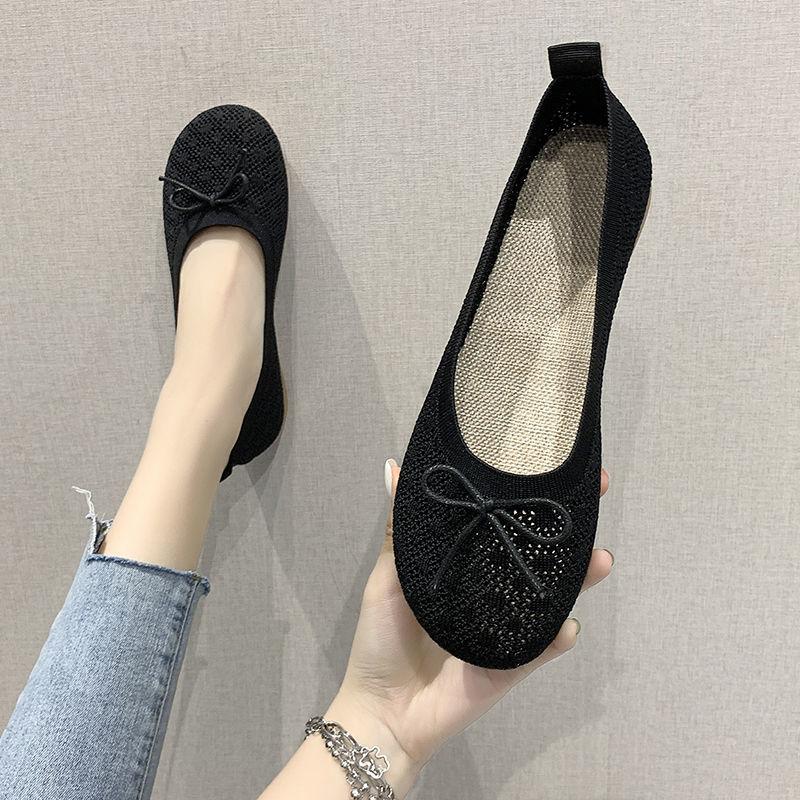 Summer Shoes Women Hollow Lace Mesh Shallow Mouth Shoes Casual Shoes Women Sandals