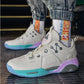 Basketball Shoes Men and Women Marshmallow Breathable Running Shoes Sports Shoes Plus Velvet Cotton Shoes Casual All-match