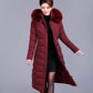 Long Over-the-knee Thick Cotton-padded Jacket Middle-aged and Elderly Winter Jacket Cotton-padded Jacket Plus Size Cotton-padded Jacket for Ladies