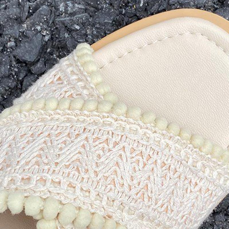 Roman Sandals Female Fairy Style Ethnic Korean Wild Retro Open-toed Cross Strap Flat Shoes
