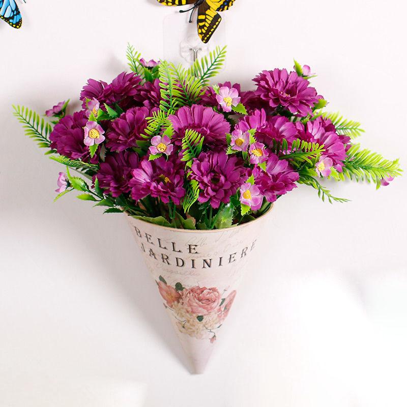 Hanging  Artificial Flower Floral Decoration Rose Flower Simulation Flower Wall Hanging Wall Hanging  Living Room Flower Basket Pastoral
