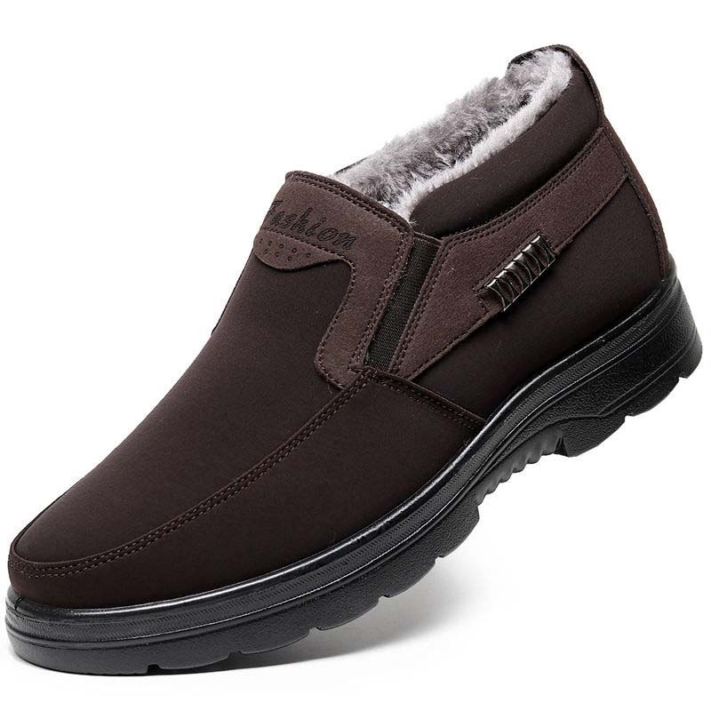 Waterproof Men's Cotton Shoes Winter Plus Velvet Warm Elderly Shoes Outdoor Casual Shoes