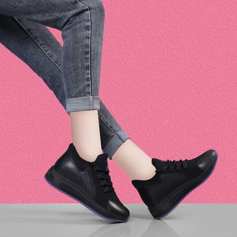 Women's Shoes Spring Mesh Shoes All-match Casual Shoes Ladies Sports Shoes Soft Bottom Non-slip Casual Breathable