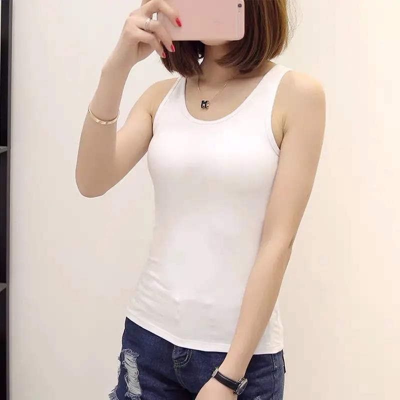 Modal Bottoming Vest Women's Summer Outer Wear I-shaped Sleeveless Top Running Sports Camisole Vest All-match