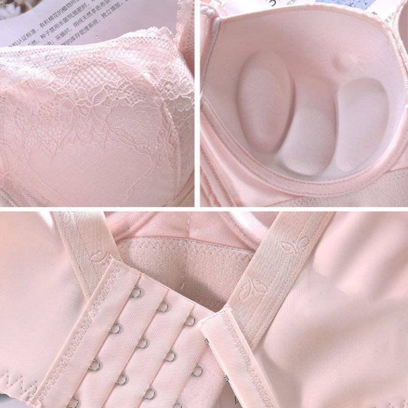 Fat Ladies Plus Size Underwear Full Cup Thin Section Push Up Bra Top Support Adjustable Large Cup Bra