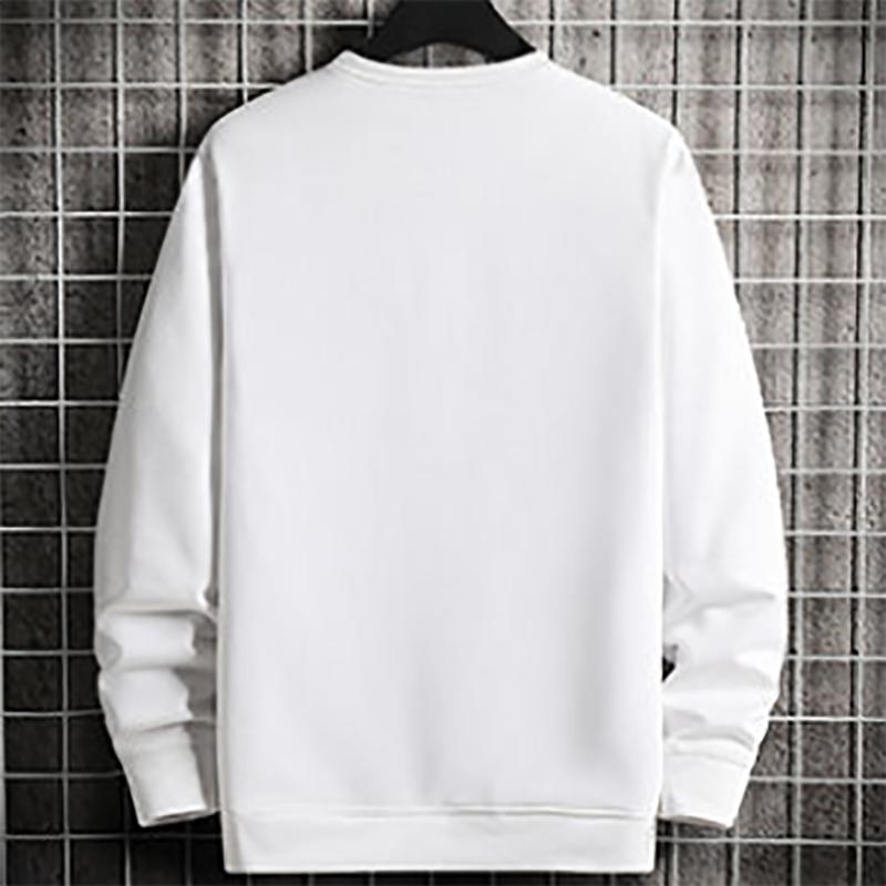 Teenager Men's Long-sleeved Sweatshirts Trendy Student Autumn Bear Cartoon Print Sweater Men