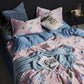 Duvet Cover Sets Silk Bedding Set Satin Grey Queen Bed Quilt Silky 4Pcs Set Summer Bedclothes
