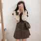 Set of 2 Y2K Fashion Dark College Clothing Knitted Vintage Women's Sweater Dresses, Women's Shirts Sleeveless Vintage Casual Tops