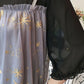 Summer Dress Chiffon Gauze Plus Sequins Fake Two-piece Small Girl Dress