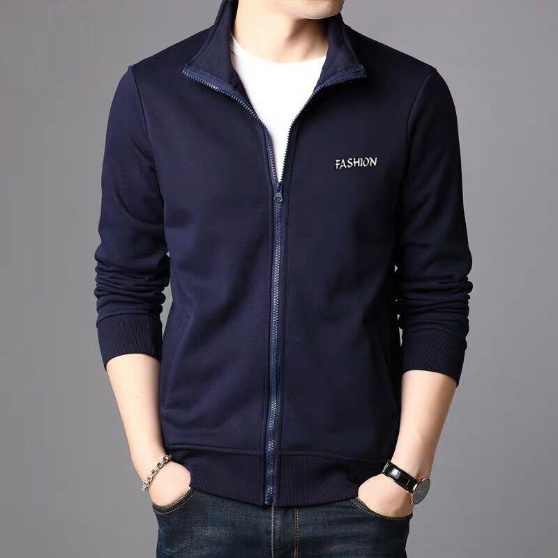 Autumn and Winter Men's Jacket Casual Jacket Youth Jacket Middle-aged Father Wear Winter Warm Zipper Jacket