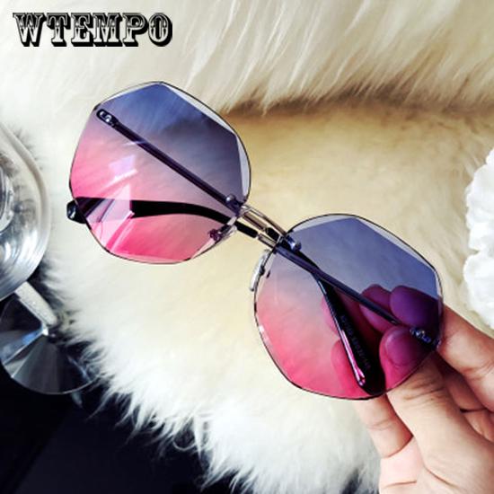 WTEMPO Sunglasses Fashion Ladies Retro Sunglasses Trend Versatile Sunglasses