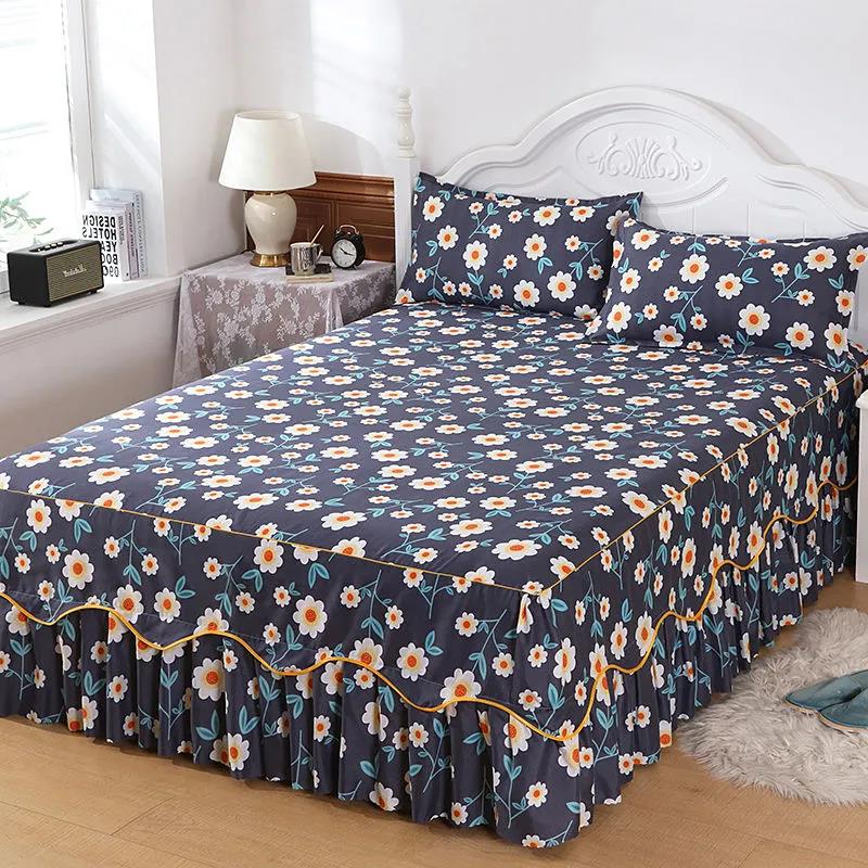 One-piece Mattress Cover Bedroom Bedding Bedspread Fashion Printing Mattress Protection Cover