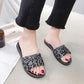 Summer Women Crystal Slippers Glitter Flat Soft Bling Female Candy Color Flip Flops Indoor Ladies Slides Beach Shoes
