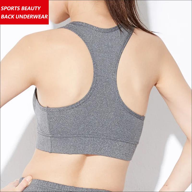 Women's Sports Underwear Wear Shockproof Running Without Steel Ring Bra Gather Gym Fitness Bra Yoga Vest Push Up Bra Top