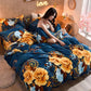 Bedding Soft Winter Thickening Four Pieces of Warm Velvet Flannel Four-piece Bedding Set