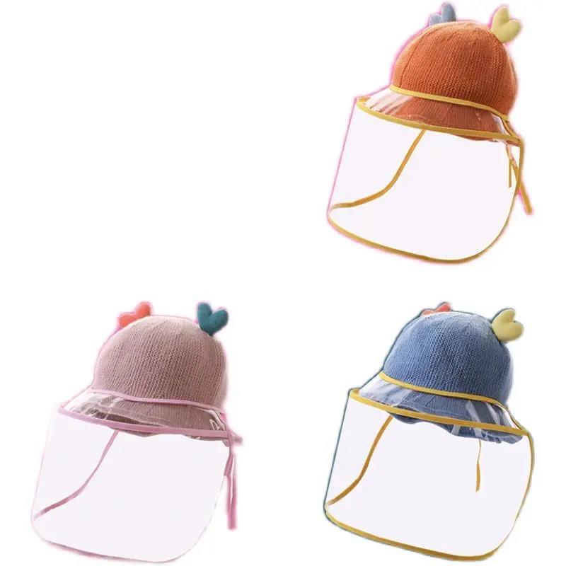 Baby Out Protective Cover Baby Anti Droplet Cap Winter Children's Mask Wool Protective Cap Wind Proof Detachable